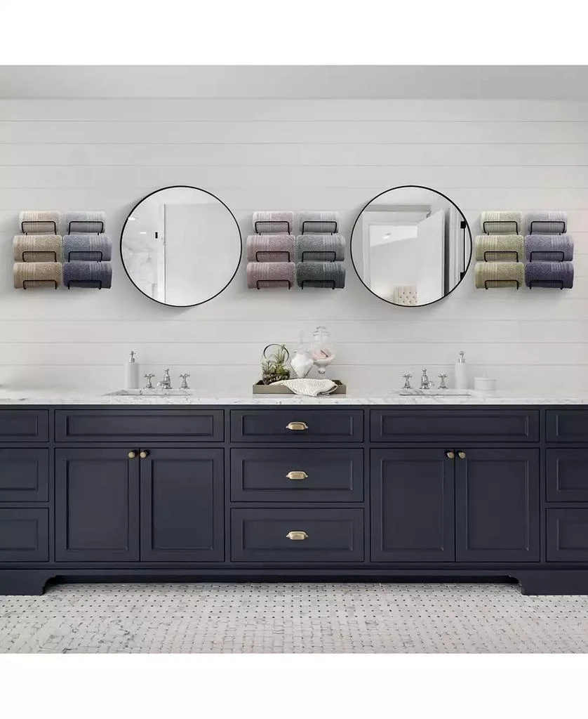 Sorbus Set of 4 Wall-Mount Towel Rack - Great for Organizing Rolled Bath Towels, Washcloths, Linens (Holds 12 3