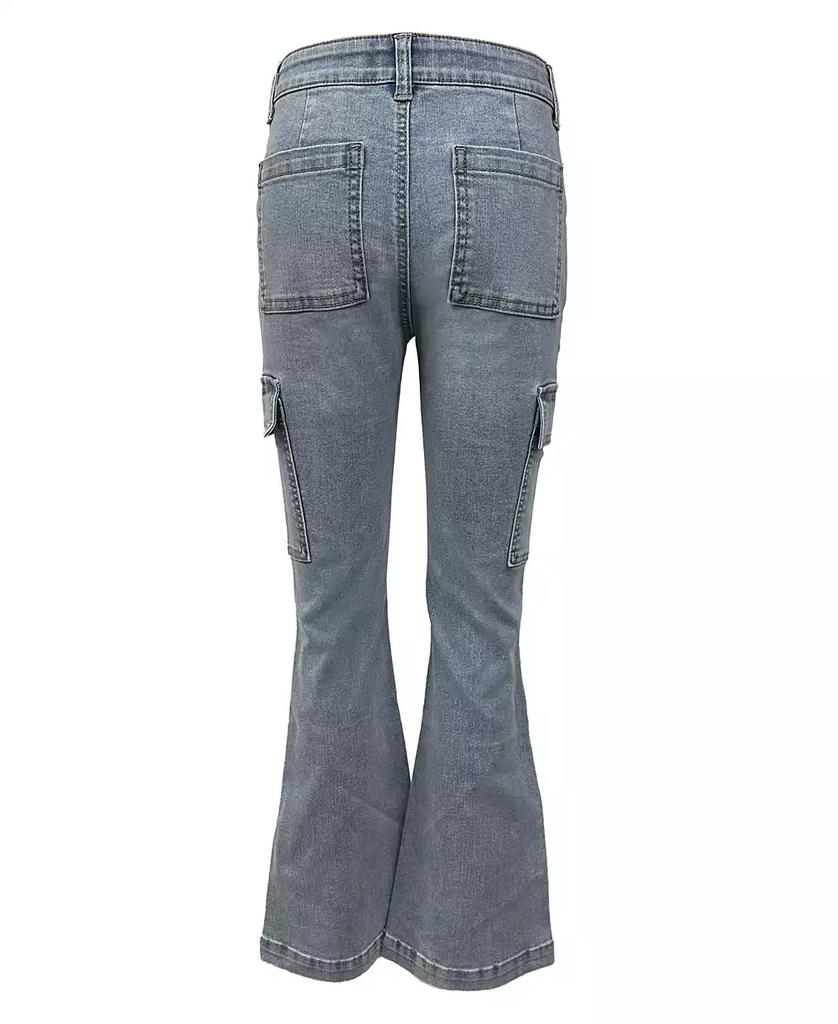 Imperial Star Girls Cargo Flare Denim Jean