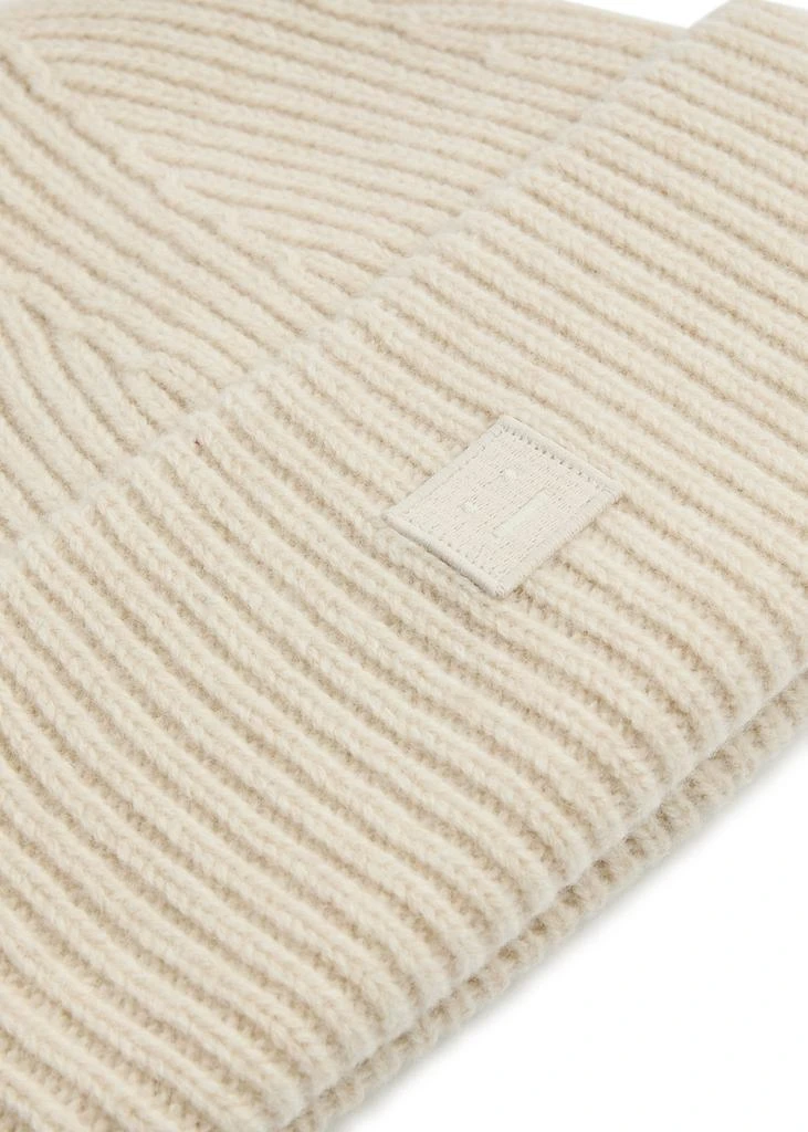 Acne Studios Logo ribbed wool beanie 2