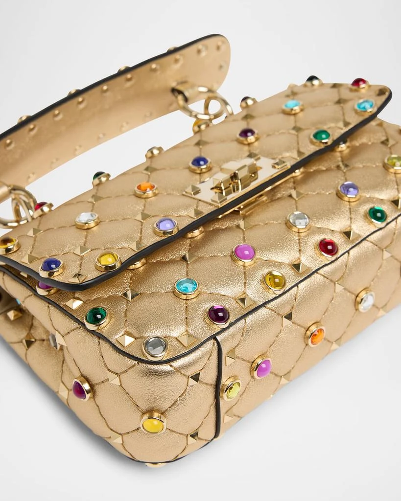 Valentino Quilted Laminated Leather Rockstud Shoulder Bag 5