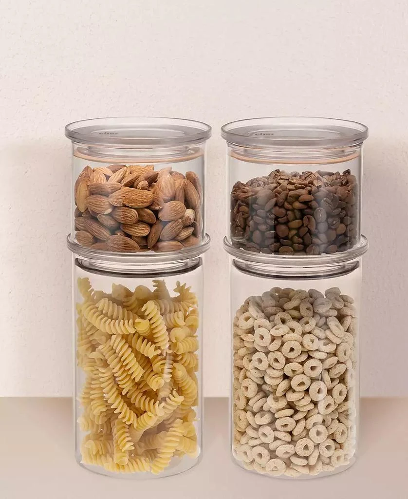 Modern Chef 8-Piece Glass Storage Canister Set 2