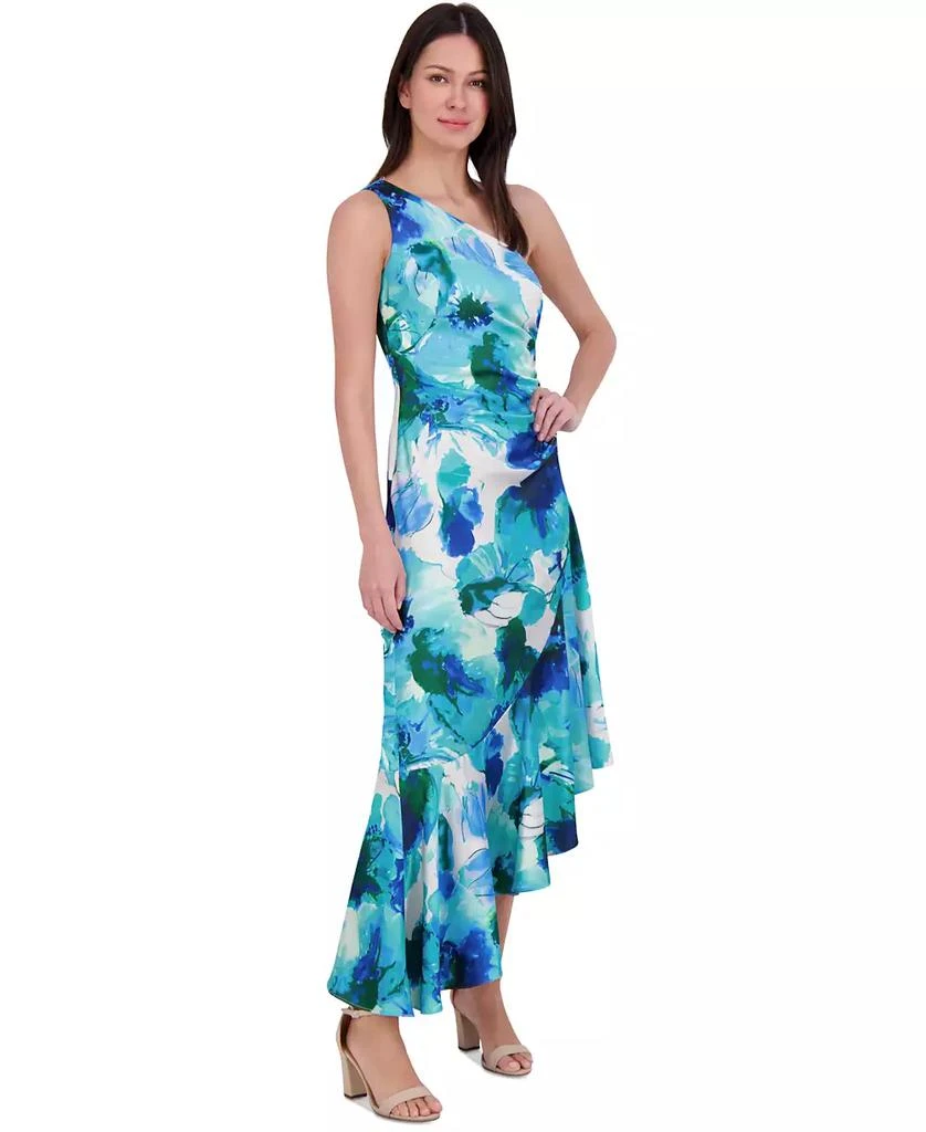 Eliza J Women's One-Shoulder Satin Asymmetric Dress 2