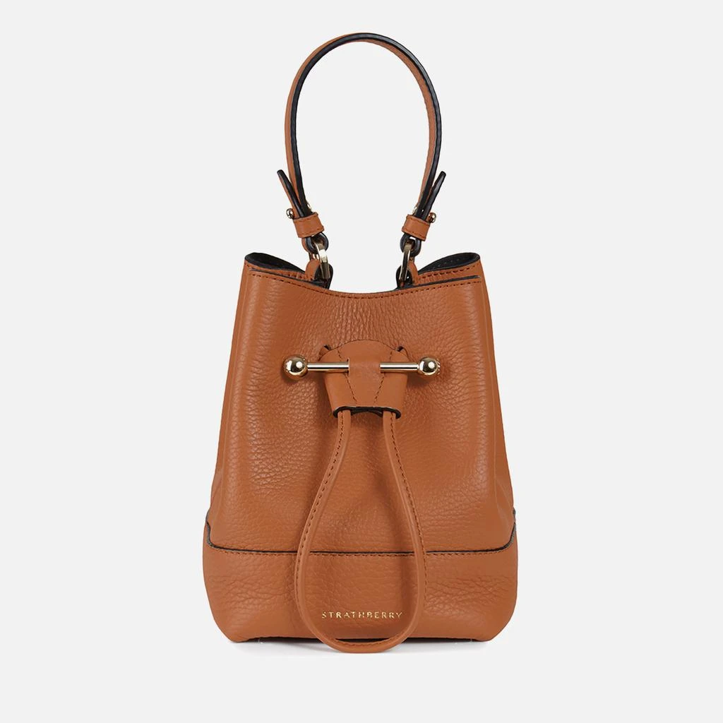 Strathberry Lana Osette Pebble-Grain Leather Bucket Bag 1