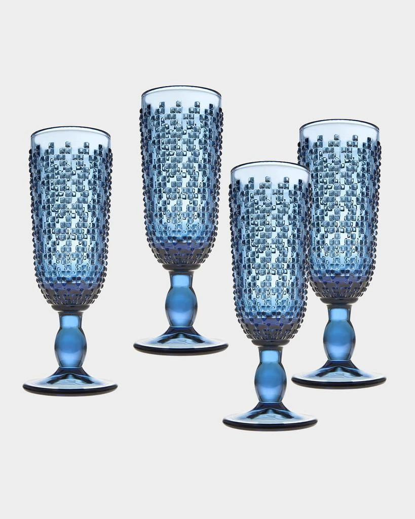 Godinger Alba Blue Champagne Flutes, Set of 4 1