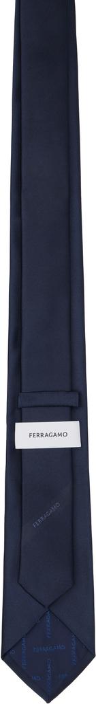 Salvatore Ferragamo Navy Silk Tie