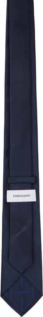 Ferragamo Navy Silk Tie 2