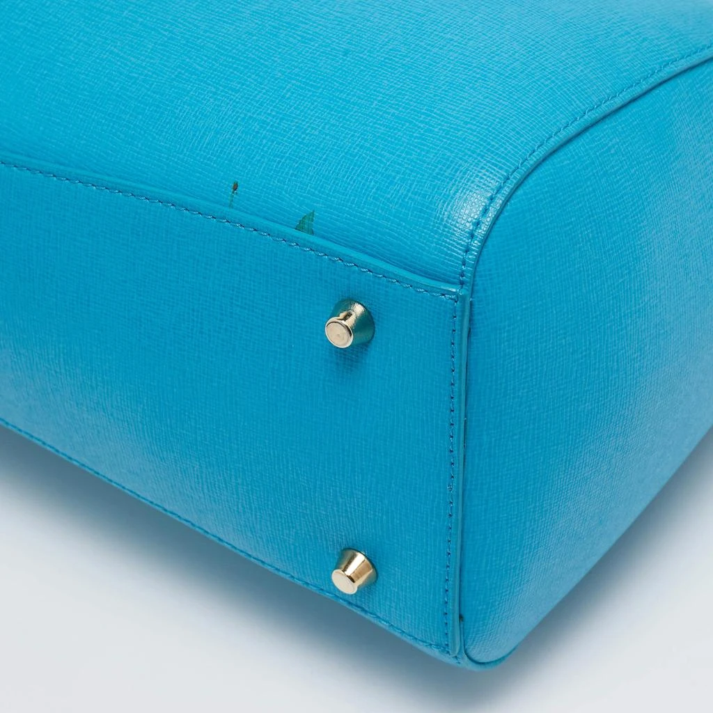 Furla Furla Blue Leather Linda Satchel 11