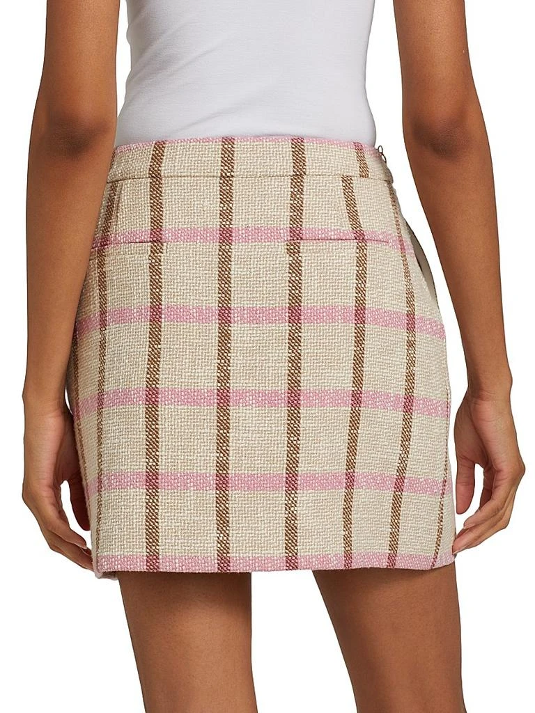 Toccin Lane Plaid A-Line Miniskirt 5