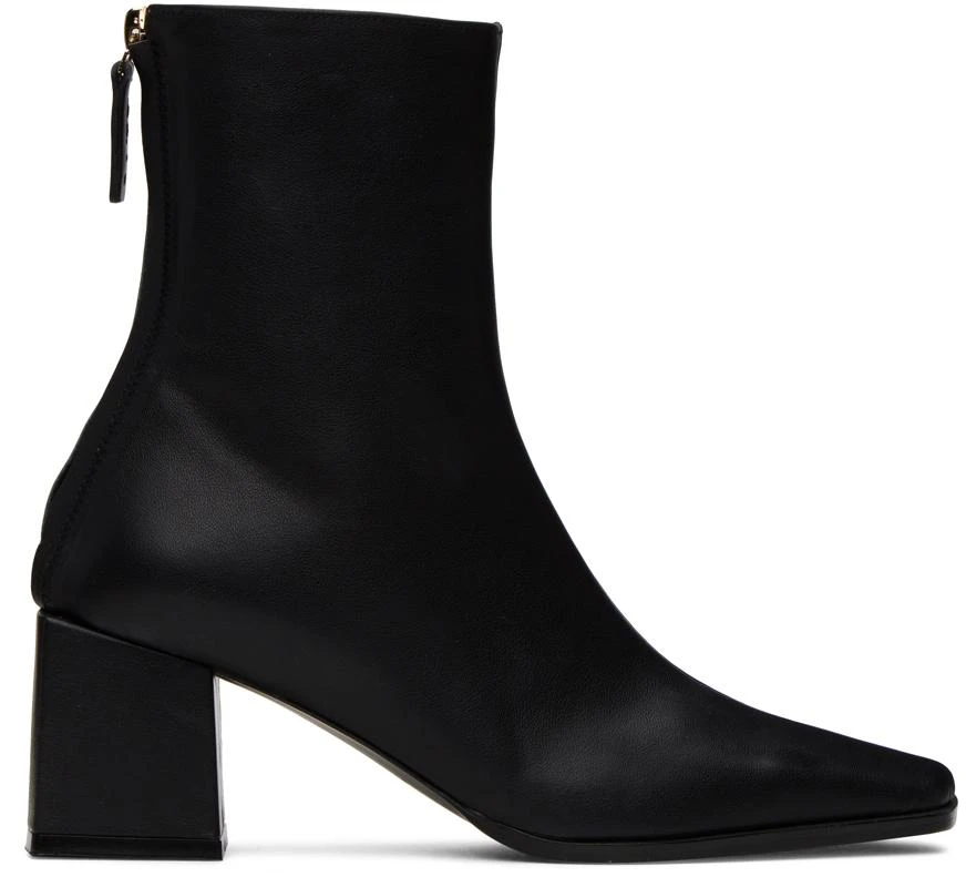 Reike Nen Black Cube Heel Basic Boots 1