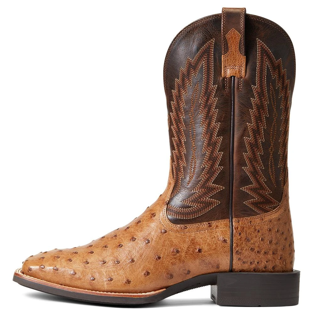 Ariat Quantum Primo Ostrich Square Toe Cowboy Boots 3