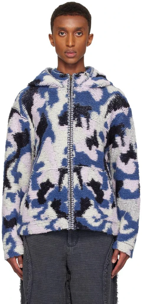 Isa Boulder SSENSE Exclusive Blue Camo River Jacket 1