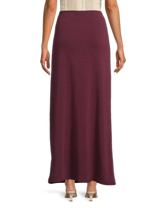 WeWoreWhat Solid Cotton-Blend Maxi Skirt