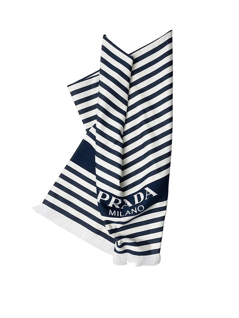 Prada Striped Cotton Beach Towel 2