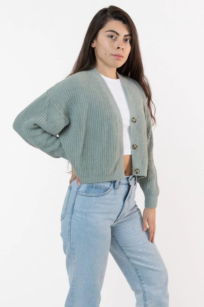 Los Angeles Apparel FM35GD - Fisherman Cropped Cardigan 3