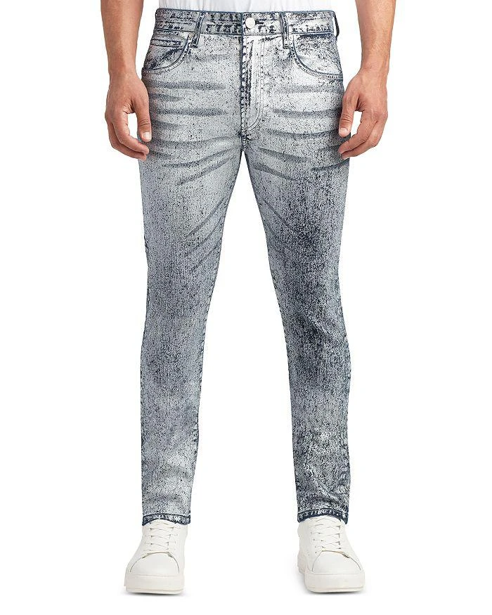 MONFRÈRE Greyson Cotton Blend Skinny Fit Jeans in Silver Haze 1