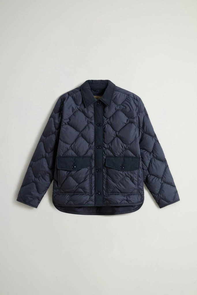Woolrich Microfiber Heritage Jacket - Women - Blue 5