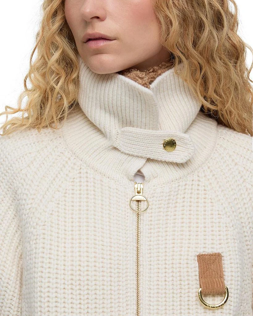Barbour Marla Knitted Bomber Cardigan Sweater 5