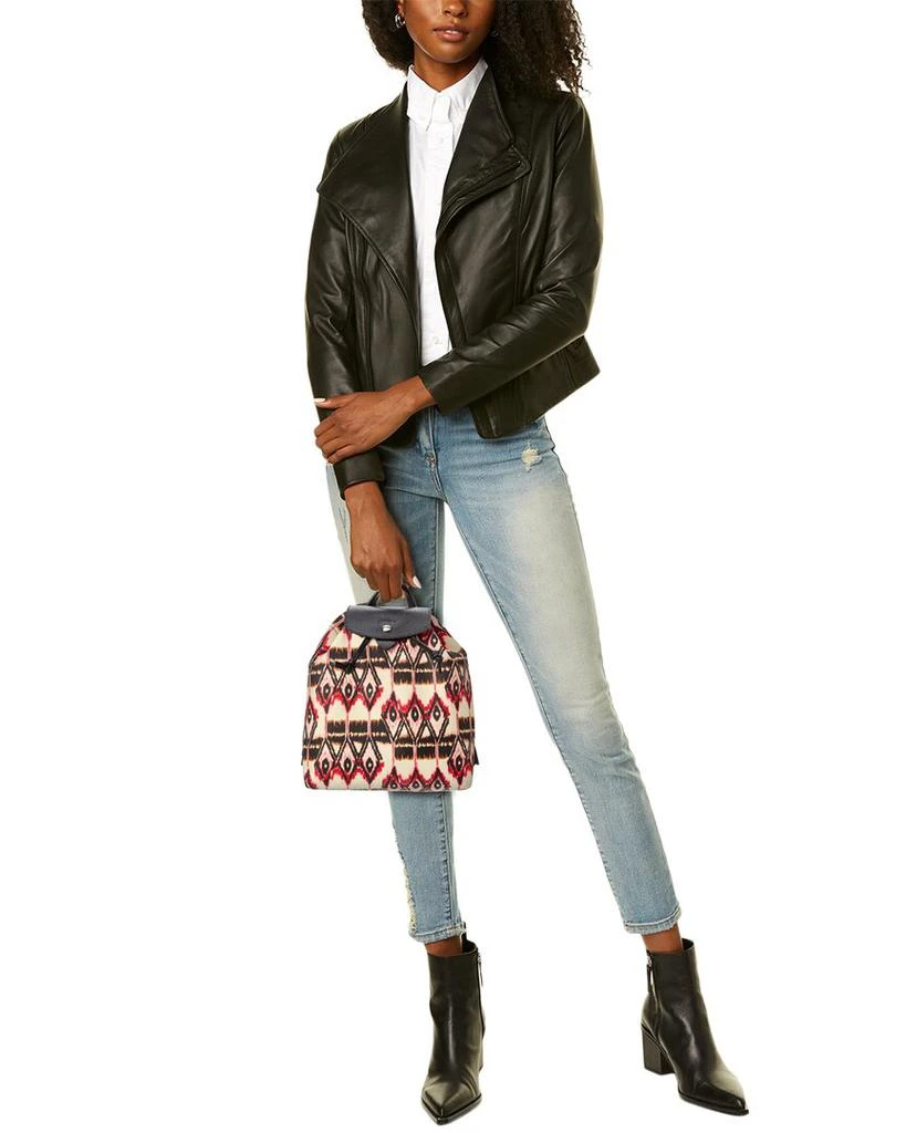 Longchamp Le Pliage Ikat Nylon & Leather Backpack 4