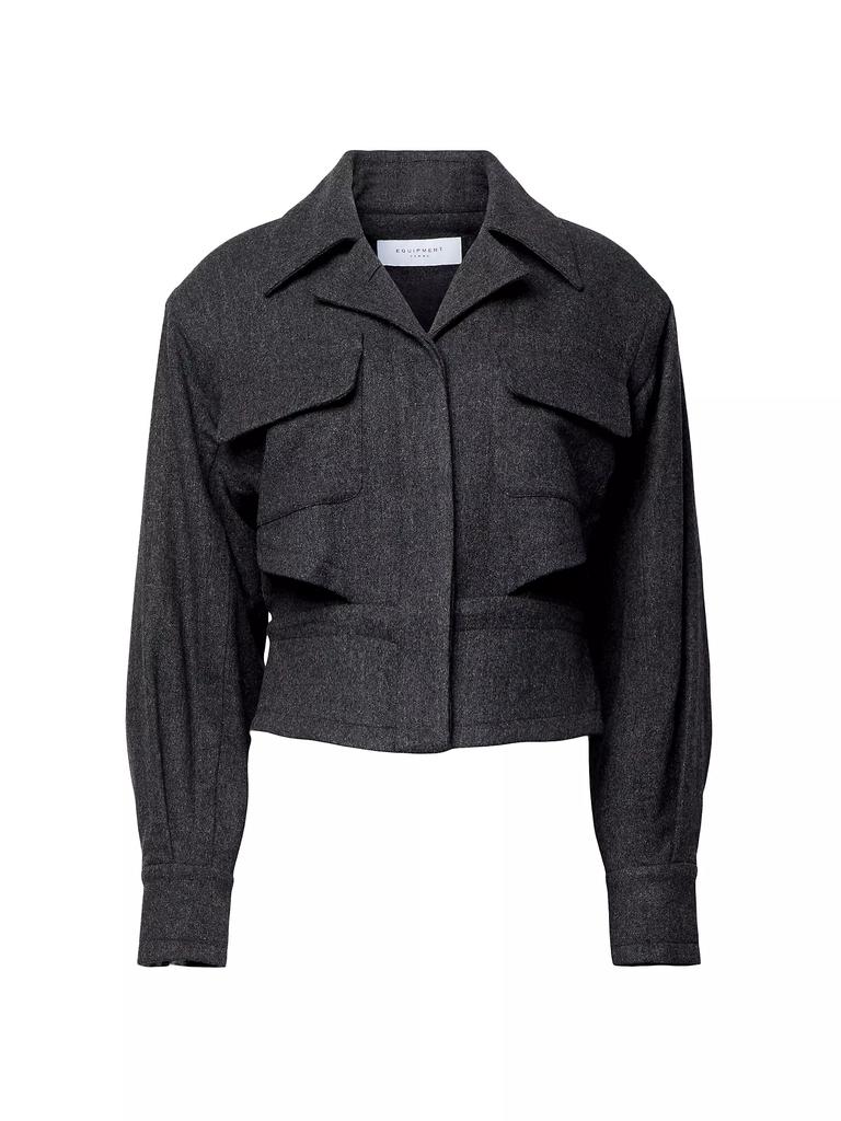 Equipment Gabriel Cropped Wool Jacket