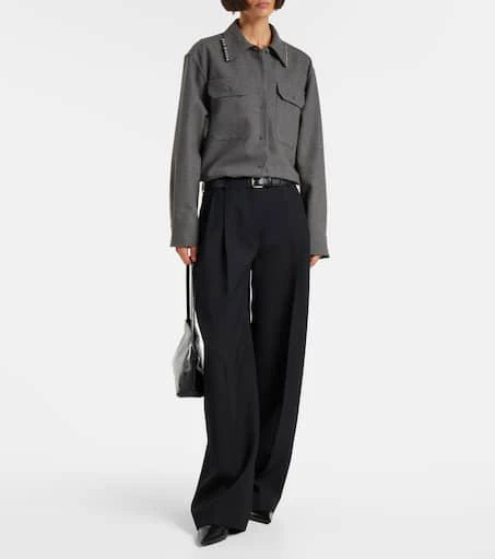 Jil Sander Beaded wool canvas shirt 2