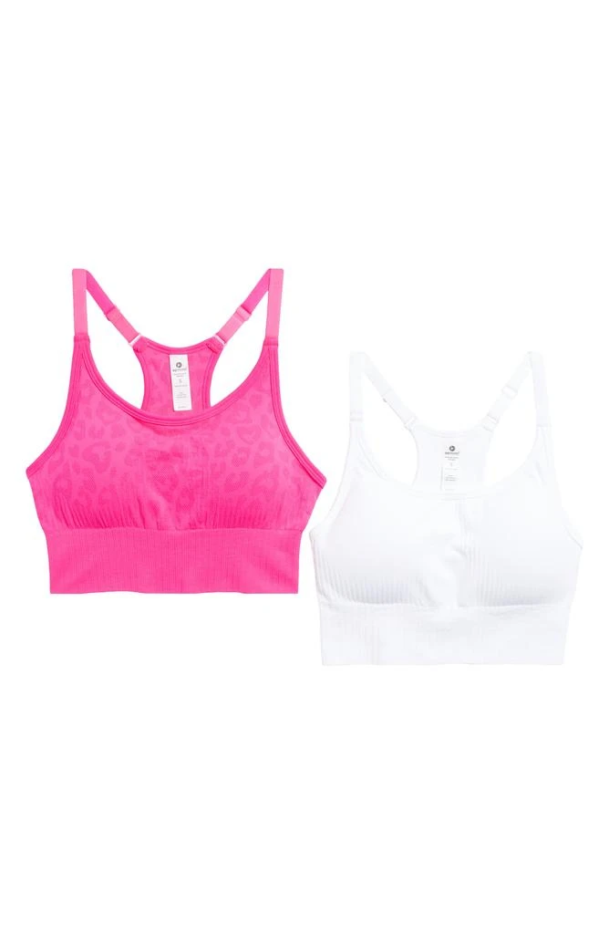 90 DEGREE BY REFLEX Safari Trail 2-Pack Seamless Racerback Bralettes 1