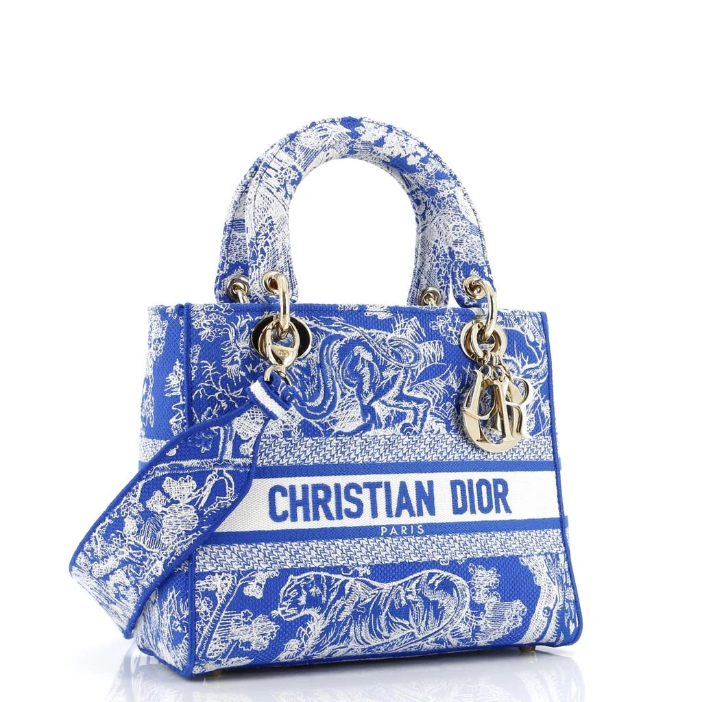 Dior Lady D-Lite Bag Embroidered Canvas Medium 2