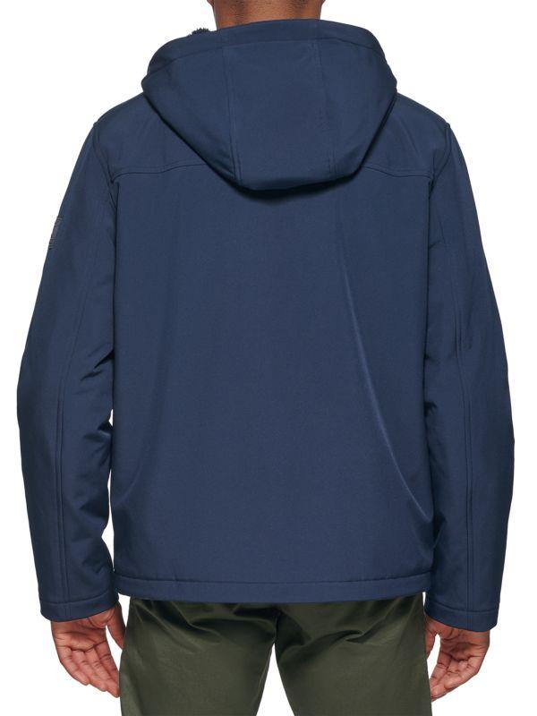 Tommy Hilfiger Softshell Faux Shearling Performance Hooded Jacket