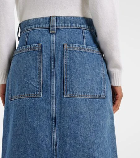 Khaite Genevieve denim maxi skirt 5