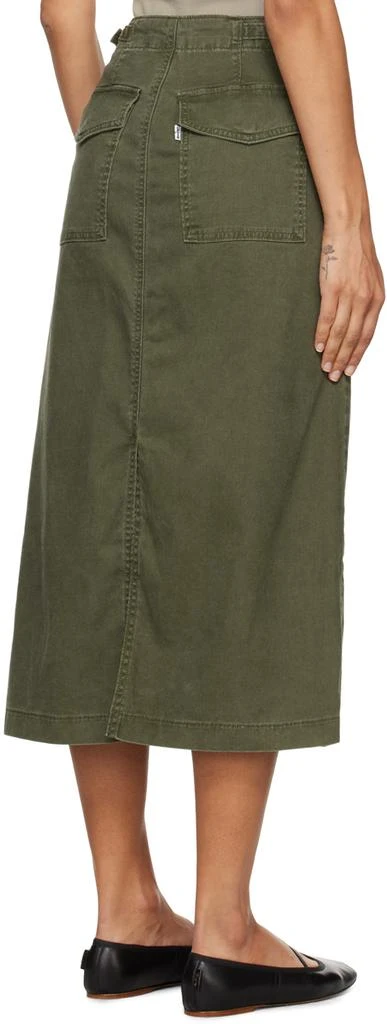 Levi's Khaki Surplus Midi Skirt 3