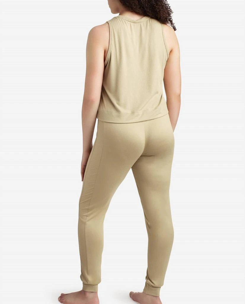 Danskin High Neck Tank Sleep With Jogger Set In Light Camo 2