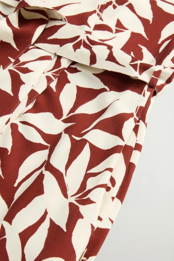 Woolrich Wrap Dress with Nature Motif - Women - Red 7