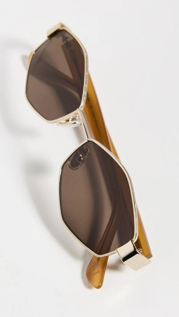 Illesteva Tucson Gold/Honey Sunglasses 4
