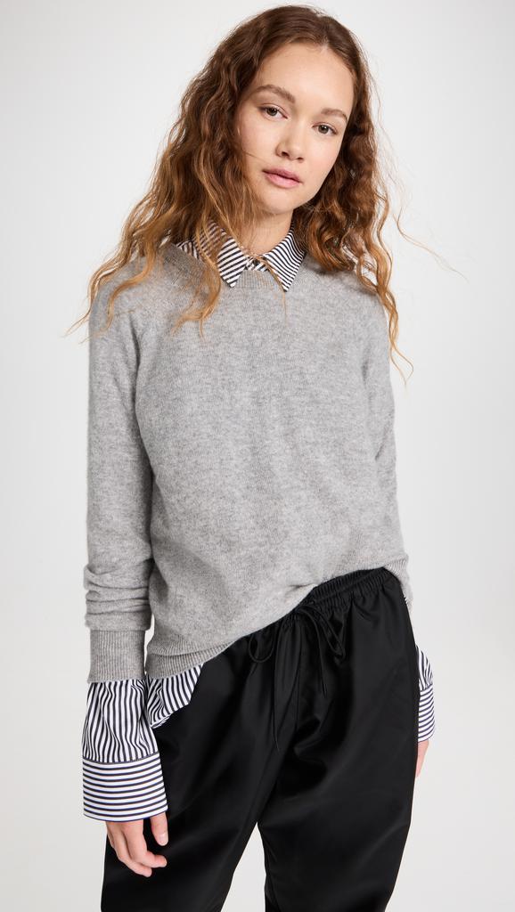 White  Warren Cashmere Long Sleeve Sweatshirt