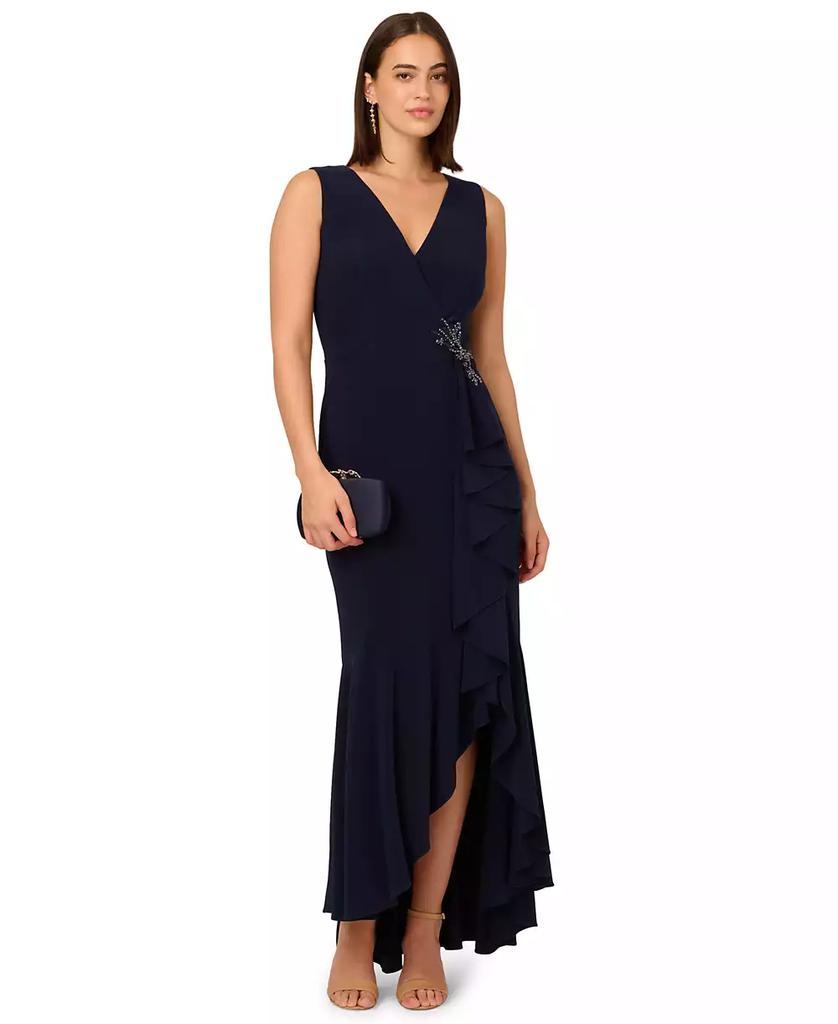 Adrianna Papell Women's Sleeveless Knit Mermaid Dress