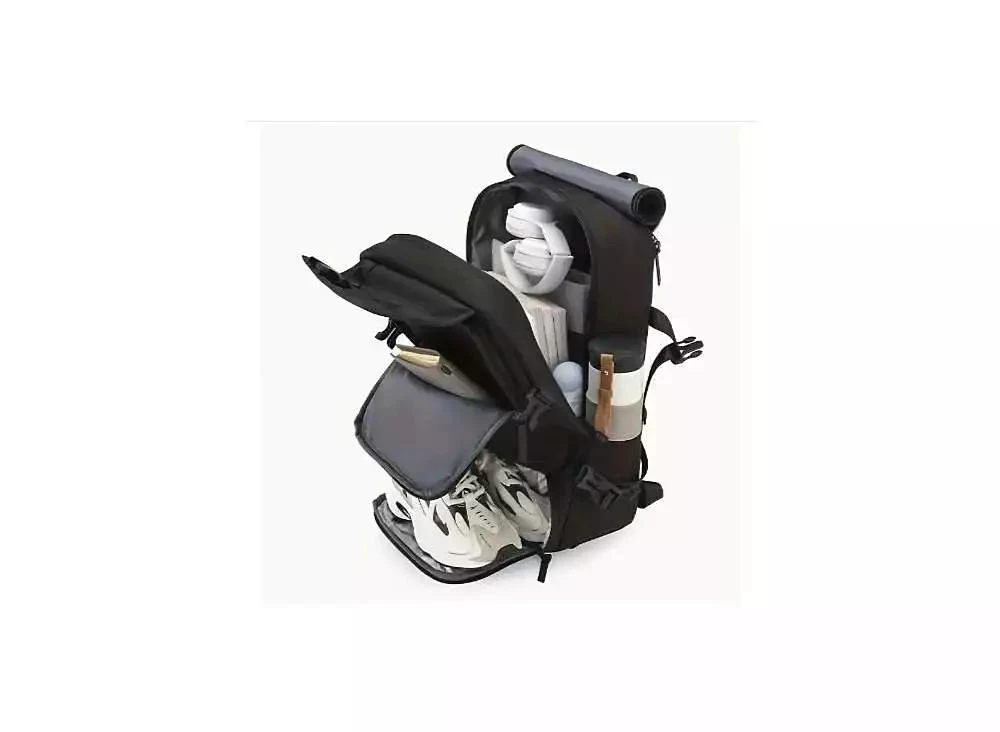 BATFOX Anti-Theft Laptop Backpack with Shoe Compartment - Convertible Business 
Hiking Bag, Heavy-Duty Nylon Travel Backpack 2