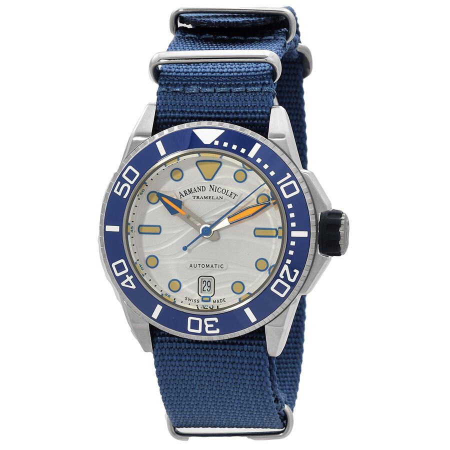 Armand Nicolet Armand Nicolet JSH Automatic White Dial Men
s Watch A481PGU-AU-BN22481AAUU