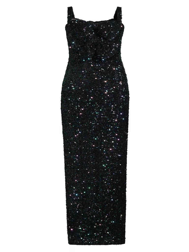 Black Halo Milayla Sequined Gown