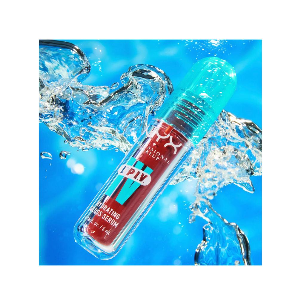 Octopus x Nyx Lip Iv, Gloss, Jusqu'À 12H D'Hydratation, Hautement Pigmenté, Fini Brillant, Caramel Drip