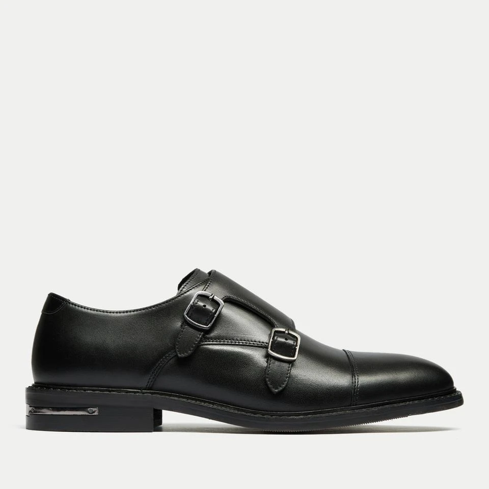 undefined WALK LONDON MEN'S OLIVER LEATHER MONK SHOES 1