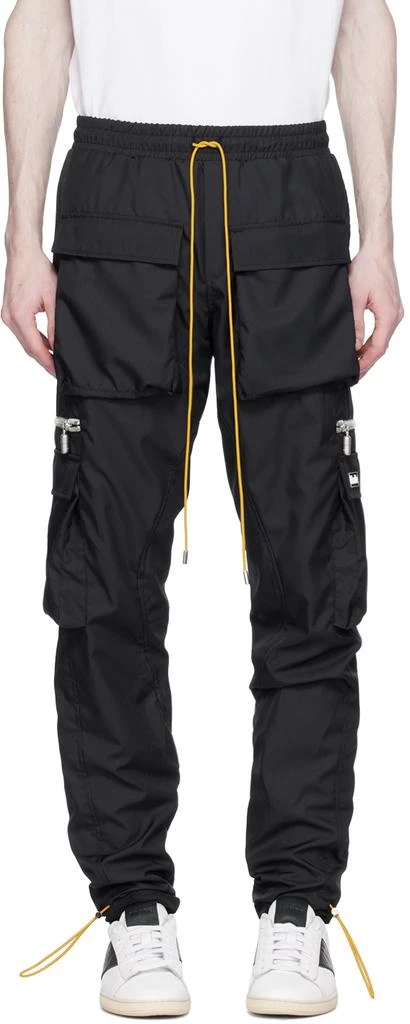 Rhude Black Classic Cargo Pants 1