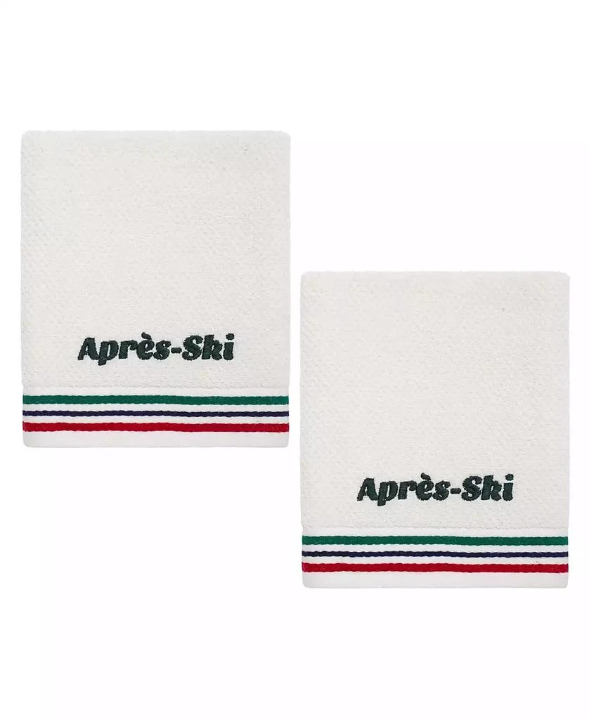 IZOD Apres Ski Cotton 2-Pack Hand Towel Set, 16" x 28" 1
