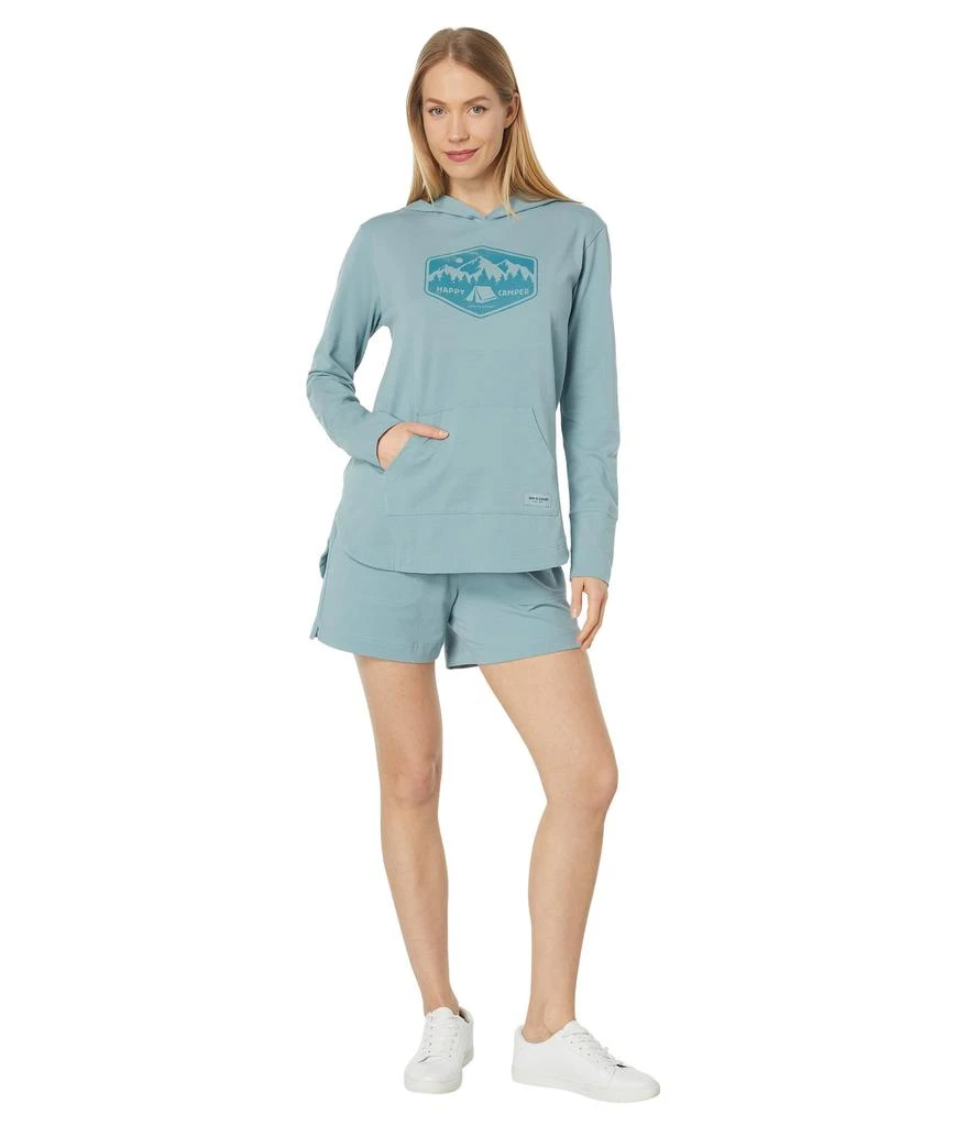 Life is Good Happy Camper Badge Crusher-Flex™ Hoodie Tunic 4