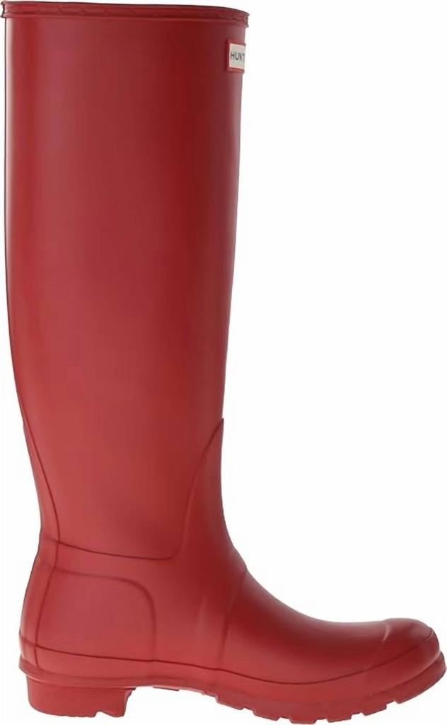 Hunter Women's Wellies Rain Boots In Military Red