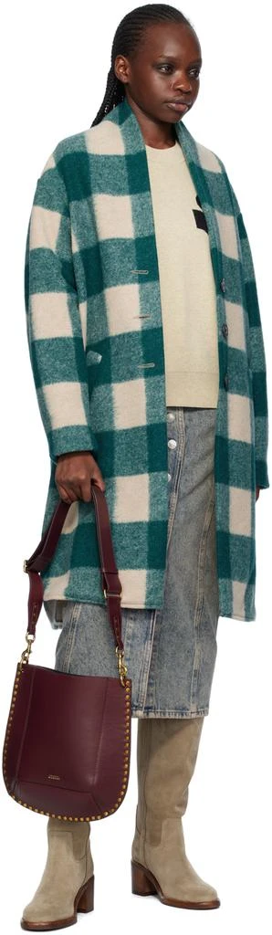 Isabel Marant Green & Beige Gabriel Coat 4