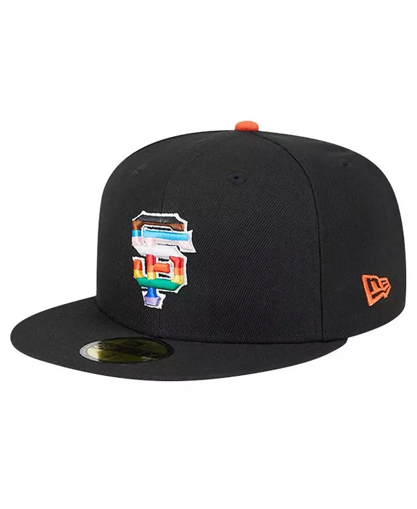 New Era Men's Black San Francisco Giants 2024 Pride on Field 59FIFTY Fitted Hat 1
