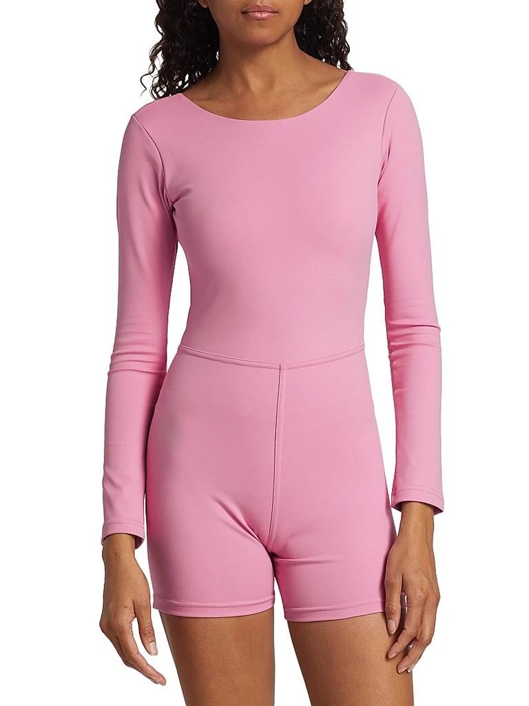 Maqui Active Long-Sleeve Lace-Up Romper 3