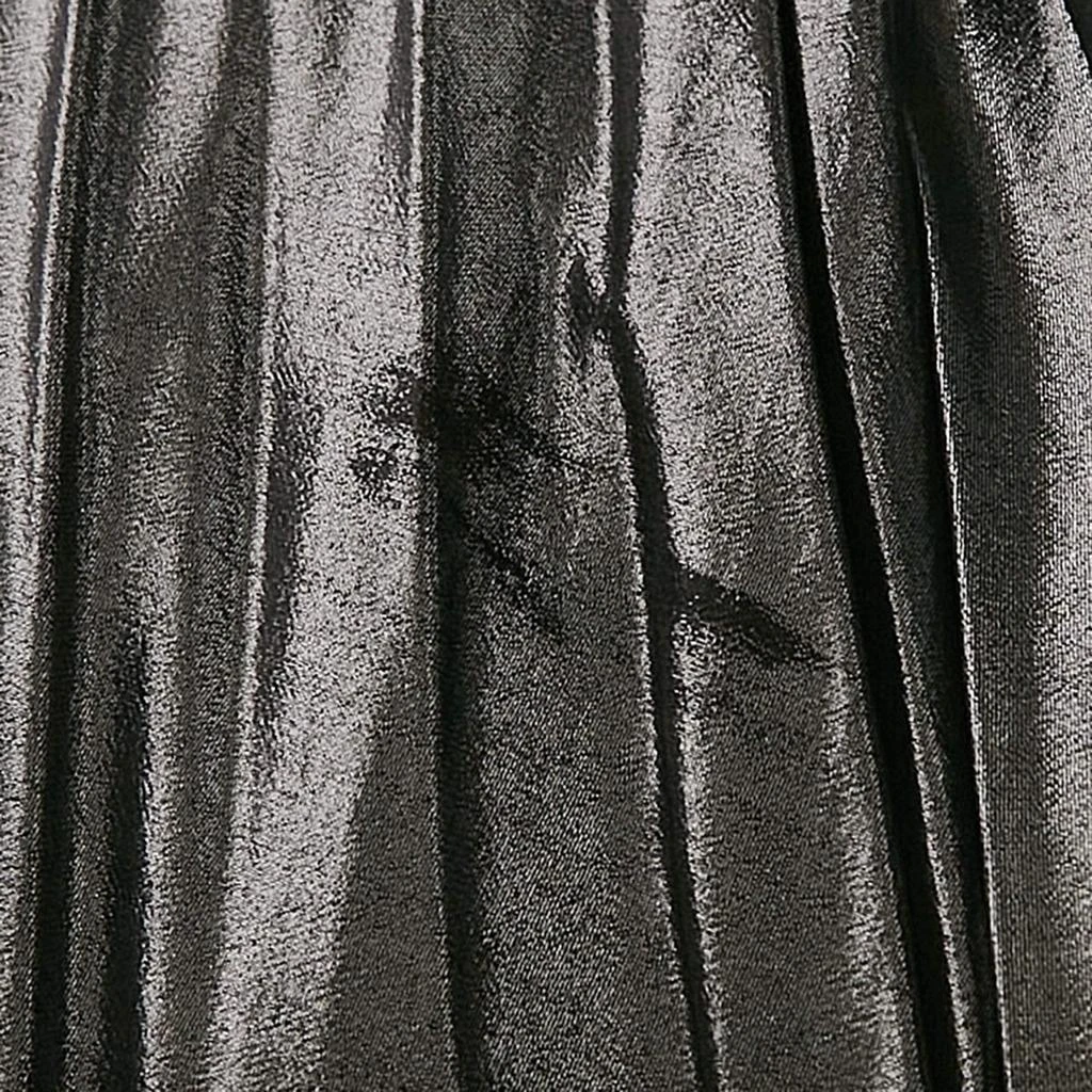 Aidan Mattox Aidan Mattox Silver Plisse Sleeveless Maxi Dress M 4