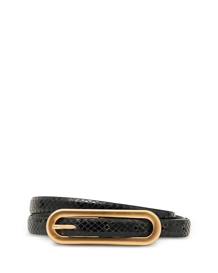 REISS Women's Chaya Snake Embossed Leather Belt new arrivals