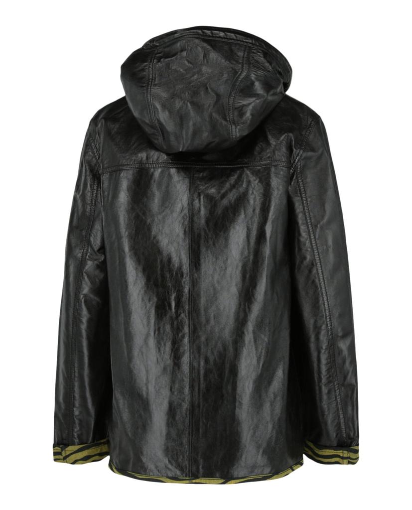 Bottega Veneta Zebra Print Lined Leather Jacket