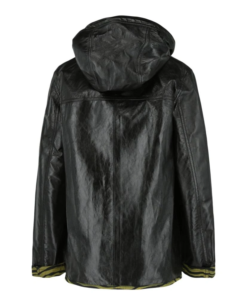 Bottega Veneta Zebra Print Lined Leather Jacket 2